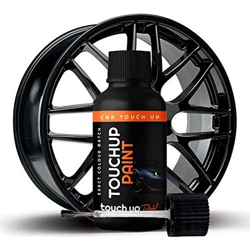 Gloss Black Wheel Touch Up Paint Alloy Wheel Scratch Repair Car Rim Paint Black Alloy Wheel Repair Kit - Easy To Use Simple Application 'All In One'